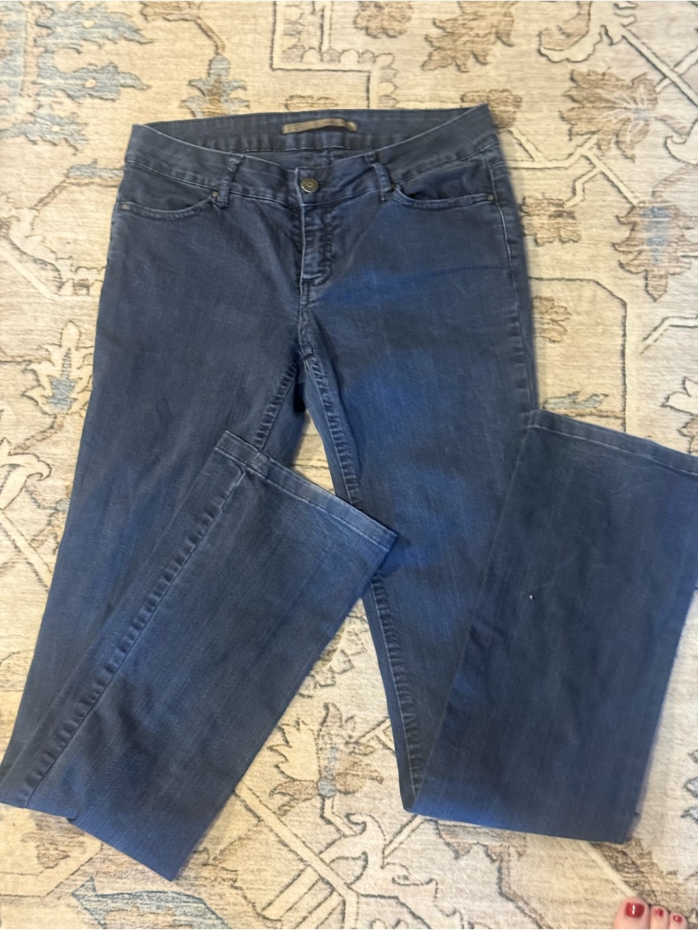 Zara Dark Blue Straight Leg Jeans